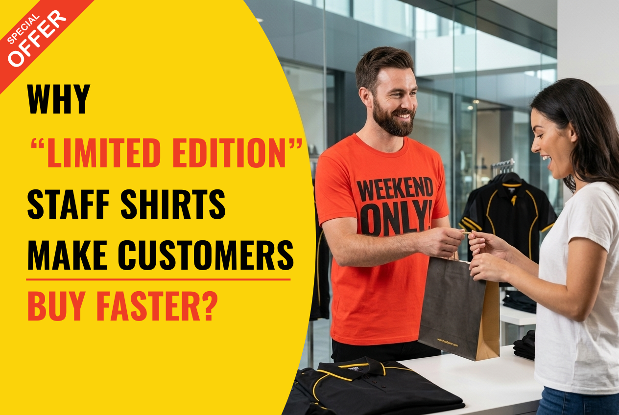 Why "Limited Edition" Staff Shirts Make Customers Buy Faster