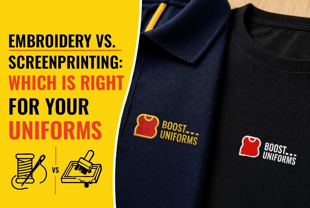 Embroidery vs Screen Printing: Which Is Right for Your Uniforms?