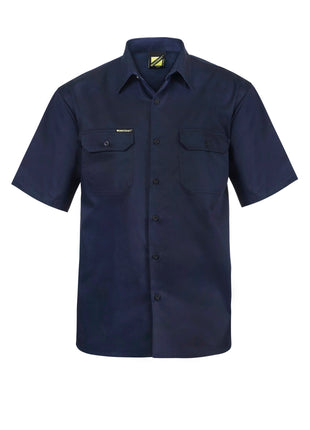 Mens Short Sleeve Cotton Shirt (NC-WS3021)