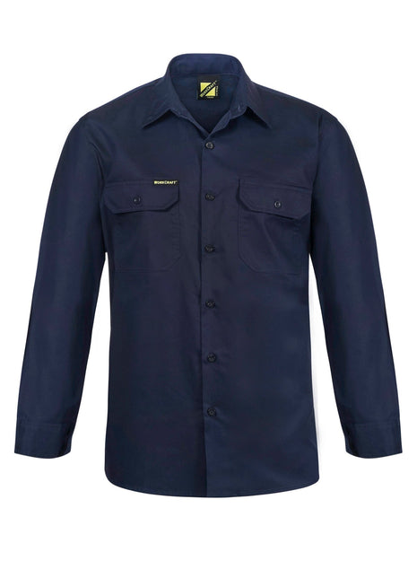 Lightweight Long Sleeve Vented Cotton Drill Shirt (NC-WS4011)
