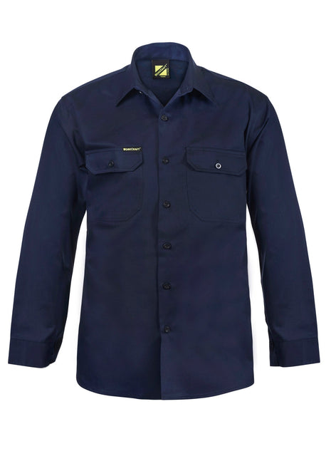 Mens Long Sleeve Cotton Drill Shirt (NC-WS3020)