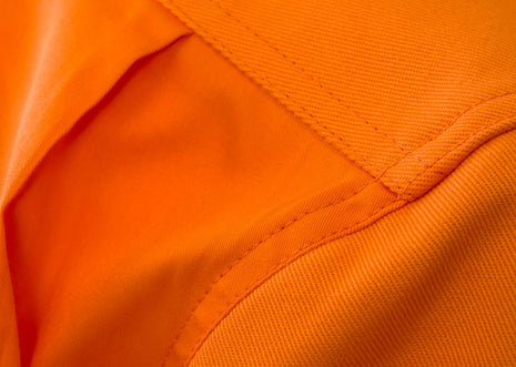 Mens Hi Vis Heavy Duty Hybrid Closed Front Cotton Drill Shirt with Gusset Sleeves (NC-WS4254)