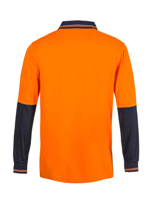 Hi Vis Long Sleeve Micromesh Polo Shirt with Pocket (NC-WSP202)