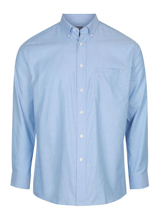 Mens Oxford Weave Long Sleeve Shirt (GW-1015L)
