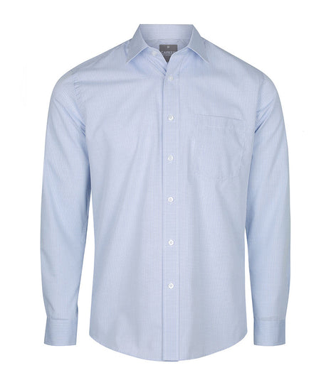 Guildford Mens Square Textured Long Sleeve Shirt (GW-1251L)