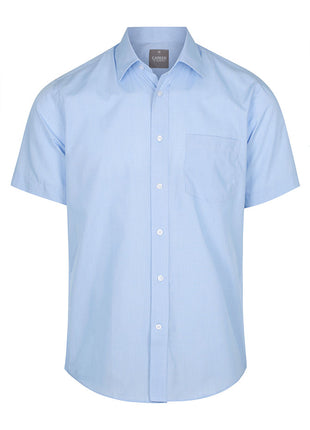 Windsor Mens Puppy Tooth Short Sleeve Shirt (GW-1267S)