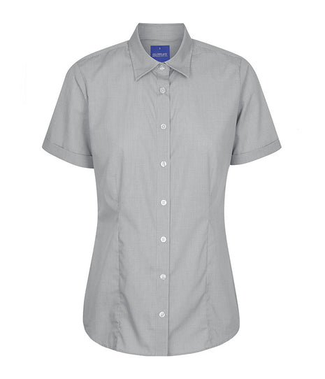 Windsor Womens Puppy Tooth Short Sleeve Shirt (GW-1267WS)