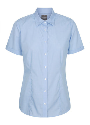 Windsor Womens Puppy Tooth Short Sleeve Shirt (GW-1267WS)