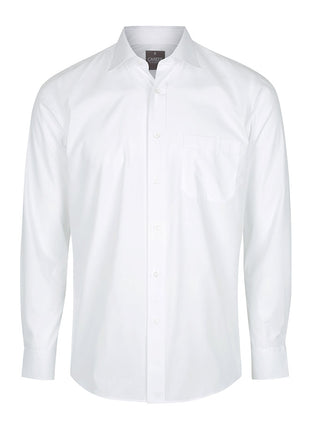 Nicholson Mens Premium Poplin Long Sleeve Shirt (Contemporary Fit) (GW-1272L)