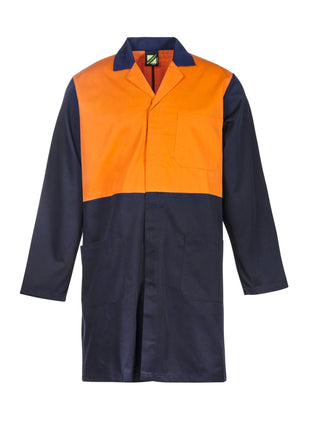 Hi Vis Long Sleeve Dustcoat with Patch Pockets (NC-WJ047)