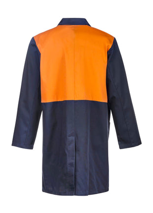 Hi Vis Long Sleeve Dustcoat with Patch Pockets (NC-WJ047)