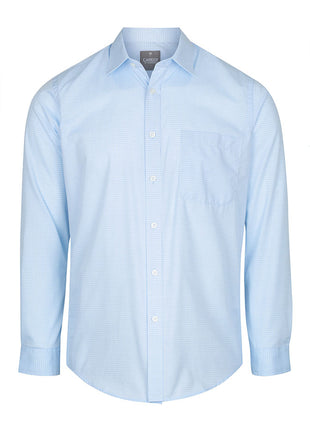 Bell Mens Textured Mini Check Long Sleeve Shirt (GW-1295L)