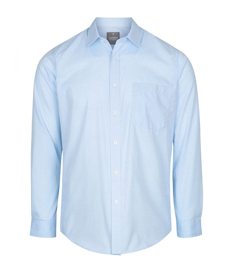 Bell Mens Textured Mini Check Long Sleeve Shirt (GW-1295L)