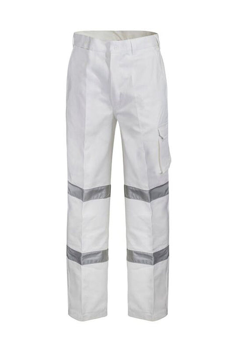 Mens Cargo Cotton Drill Trouser Long with Reflective Tape (NC-WP3223L)