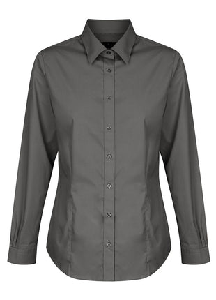 Nicholson Womens Premium Poplin Long Sleeve Shirt (GW-1520WL)