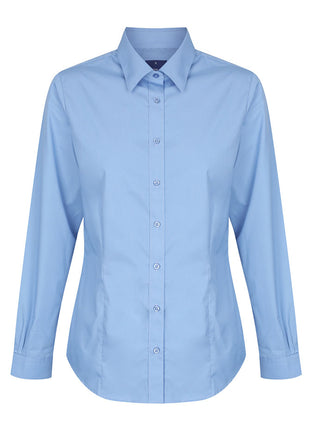 Nicholson Womens Premium Poplin Long Sleeve Shirt (GW-1520WL)