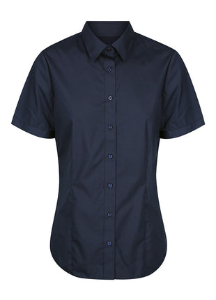 Nicholson Womens Premium Poplin Short Sleeve Shirt (GW-1520WS)