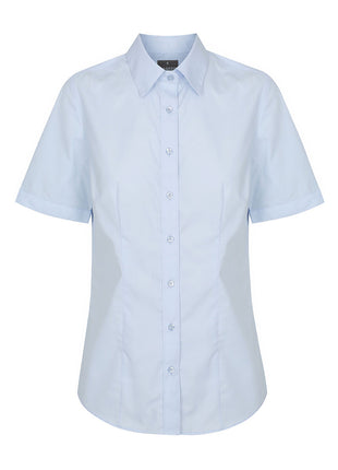 Nicholson Womens Premium Poplin Short Sleeve Shirt (GW-1520WS)