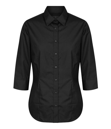 Nicholson Womens Premium Poplin 3/4 Sleeve Shirt (GW-1520WZ)
