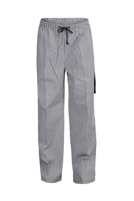 Elastic Waist Check Chefs Cargo Pant with Drawstring (NC-CP060)