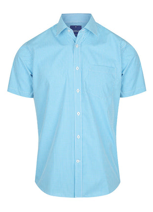 Westgarth Mens Gingham Short Sleeve Shirt (GW-1637S)
