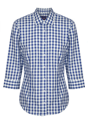Degraves Womens Royal Oxford 3/4 Sleeve Shirt (GW-1710WL)