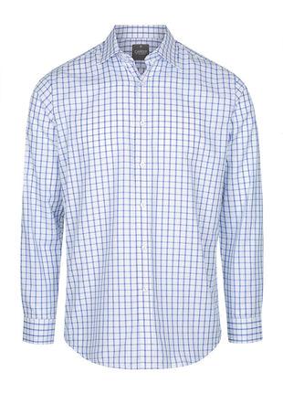 Bourke Mens Oxford Check Long Sleeve Shirt (GW-1712L)