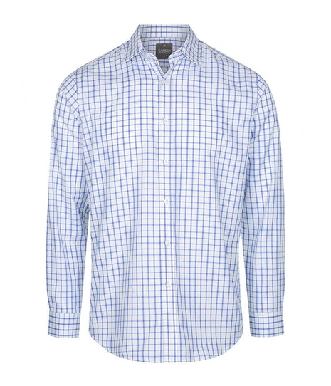 Bourke Mens Oxford Check Long Sleeve Shirt (GW-1712L)