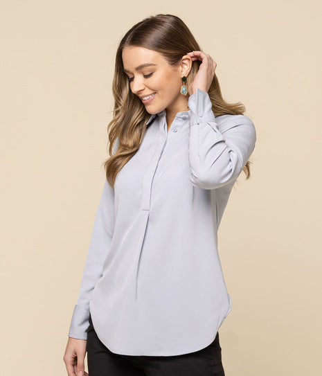 Quinn Womens Long Sleeve Luxe Soft Top (GW-1797WL)