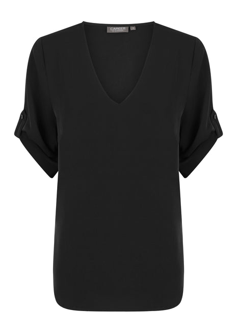 Reese Womens V Neck Luxe Soft Top (GW-1800WZ)