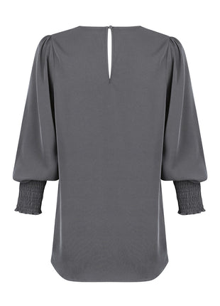 Cleo Womens Shirred Cuff V Neck (GW-1803WZ)