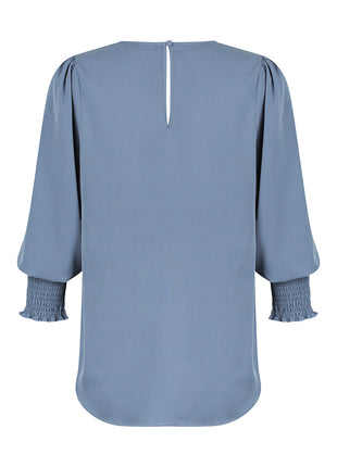 Cleo Womens Shirred Cuff V Neck (GW-1803WZ)