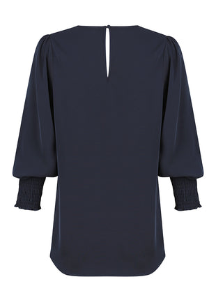 Cleo Womens Shirred Cuff V Neck (GW-1803WZ)