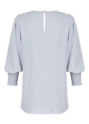 Cleo Womens Shirred Cuff V Neck (GW-1803WZ)