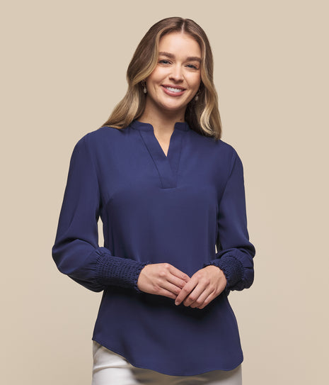 Marni Womens 1/2 Placket Top (GW-1805WL)