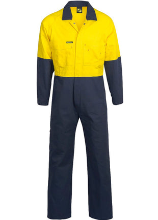 Mens Hi Vis Cotton Drill Coveralls Long (NC-WC3051L)