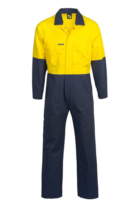 Mens Hi Vis Cotton Drill Coveralls Long (NC-WC3051L)