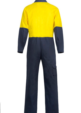 Mens Hi Vis Cotton Drill Coveralls Long (NC-WC3051L)