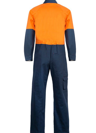 Mens Hi Vis Cotton Drill Coveralls Long (NC-WC3051L)