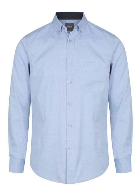 Bradford Mens Fine Oxford Long Sleeve Shirt (GW-1898L)