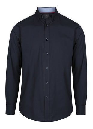 Bradford Mens Fine Oxford Long Sleeve Slim Fit Shirt (GW-1899L)