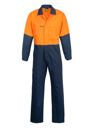 Mens Hi Vis Poly/Cotton Coveralls Long (NC-WC3059L)