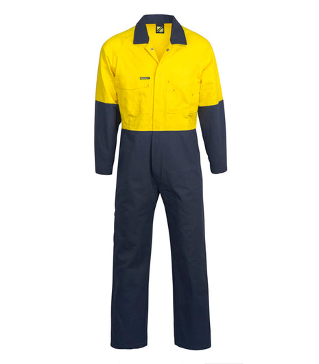 Mens Hi Vis Poly/Cotton Coveralls Long (NC-WC3059L)
