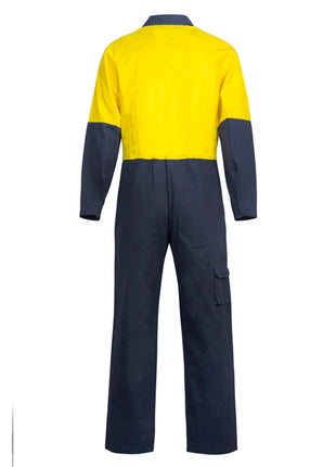 Mens Hi Vis Poly/Cotton Coveralls Long (NC-WC3059L)