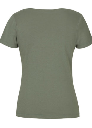 Ladies Short Sleeve Boat Neck Tee (JB-1BTS)