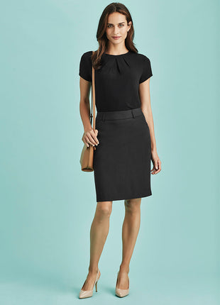 Cool Stretch Womens Multi-Pleat Skirt (BZ-20115)