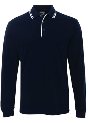 Long Sleeve Contrast Polo (JB-210XC)