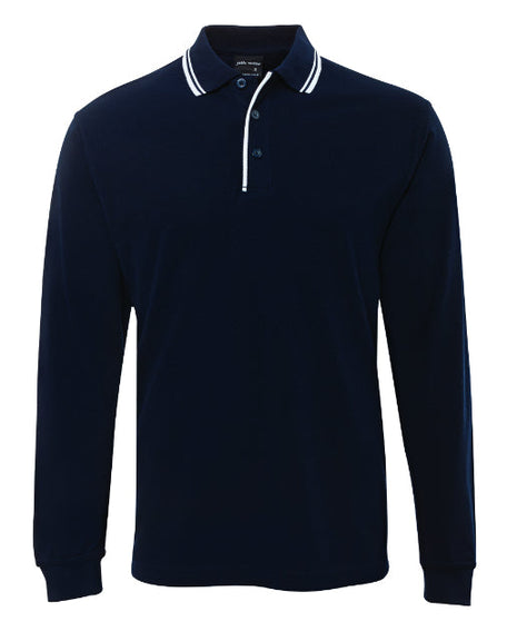 Long Sleeve Contrast Polo (JB-210XC)