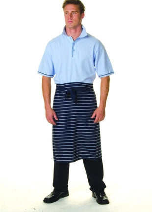 Pinstripe 3/4 Apron - No Pocket (DN-2336)