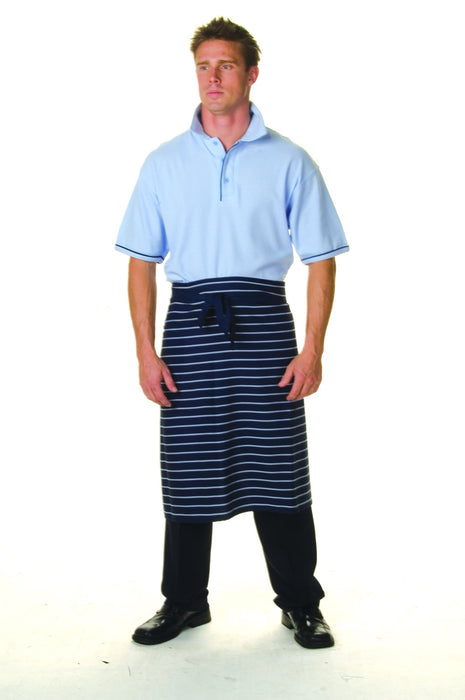 Pinstripe 3/4 Apron - No Pocket (DN-2336)